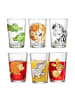 Ritzenhoff & Breker 6er Set Kindergläser Happy Zoo Waldtiere 205 ml bunt in bunt