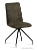 58 aufm Kessel ESSZIMMERSTUHL (2er-Set) Desiri 47x92x60 Schwarz/Khaki