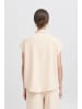 ICHI Kurzarm-Bluse IHLINNO Loose fit in Natural Ecru