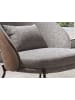 Angel Cerdá Sessel 5184 in Grau / Walnuss / Schwarz – (B)77 x (H)72 x (T)82 cm