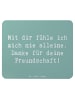 Mr. & Mrs. Panda Mouse Pad Spruch Beste Freundin mit Spruch in Meeresbrise