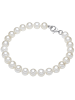 Lulu & Jane Perlen-Armband Sterling Silber Süßwasser-Zuchtperle in weiß