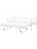 Beliani Tagesbett LOUANNEC in Beige - (W) 99 x (H) 96 x (L) 215 cm