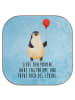Mr. & Mrs. Panda Untersetzer für Gläser Pinguin Luftballon mit S... in Eisblau