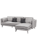 Beliani Ecksofa ALTAN in Grau/Schwarz - (W) 268 x (H) 88 x (L) 157 cm