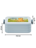 Mr. & Mrs. Panda Bento Box Einhorn Katze Design mit Spruch in Blau Pastell