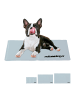 relaxdays Kühlmatte Hund in Grau - (B)40 x (T)50 cm