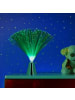 relaxdays Glasfaserlampe Farbwechsel in Silber