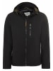 Camel Active Softshell Jacke mit abnehmbarer Kapuze in Schwarz