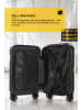 suitline Clix-Lite Underseat, Handgepäck, Kabinengepäck, TSA, 4 Rollen, 20L in Schwarz