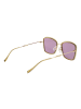 Ana Hickmann Frauen Sonnenbrille Quadratisch Gold