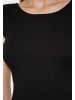 nascita Crop-Top in Schwarz