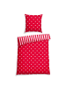 Schiesser Feinbiber-Bettwäscheset Stars & Stripes in Rot