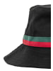  Flexfit Bucket Hat in black/firered/green
