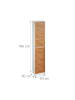 relaxdays Badezimmerschrank in Weiß/ Natur - (B)40 x (H)190 x (T)30 cm