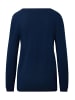 GOLDNER Kaschmirpullover mit U-Boot Ausschnitt in royalblau