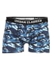 Urban Classics Urban Classics Accessoires Boxer Shorts 3-Pack in blue camo/orange camo/black