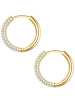 Yokoamii Ohrringe aus Messing mit Zirkonia in gelbgold