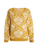 Usha Damen Strickpullover in Curry Mehrfarbig