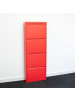 ebuy24 Schuhschrank Pisa 6 Rot 150 x 16 cm