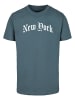 Mister Tee Mister Tee Herren New York Wording Tee in dustyblue