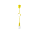 Nice Lamps Hängleuchte RENE 1 in Gelb mit dem longen PVC-Kabel Minimalistisch E27 NICE LAMS