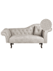 Beliani Chaiselongue LATTES in Beige/Grau/Braun - (W) 192 x (H) 81 x (L) 59 cm