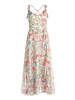Vera Mont Abendkleid mit Volant in Yellow/Green