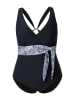 Ulla Popken Badeanzug in schwarz