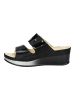 Vital Pantoletten in Schwarz Lack