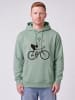 wat? Apparel Sweatshirt Fahrrad und Pizza in Aloe
