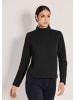 MADELEINE Sweatshirt mit Zopfstruktur in schwarz