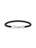 Thomas Sabo Lederarmband In Schwarz in silber, schwarz