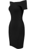 Urban Classics Urban Classics Damen Ladies Off Shoulder Rib Dress in black