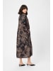Kaffe Kleid KAjamie Loose fit in Brown Graphic Print