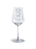 Mr. & Mrs. Panda glas für rotwein Chinchilla Blume ohne Spruch in Transparent