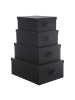 5five Simply Smart Aufbewahrungsboxen-Set in schwarz