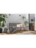 home24 home24 Gartenbank Silber - Stahl pulverbeschichtet - 128 x 81 x 56 cm in Anthrazit