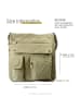 Bag Street Umhängetasche Nylon beige ca. 31cm