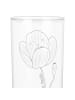 Mr. & Mrs. Panda Wasserbecher Blume Mohnblume ohne Spruch in Transparent