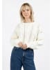 myMo Damen Pullover in WEISS MELANGE