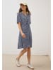 Cecil Gemustertes Strukturkleid in Blau