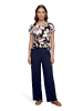 Betty Barclay Printshirt mit Gummizug in Dark Blue/Brown