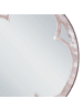 Beliani Dekospiegel MONCLOVA in Braun/Weiß - (W) 60 x (H) 60 x (L) 2 cm