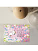 Mr. & Mrs. Panda Puzzle Einhorn Blümchentail mit Spruch in Rot Pastell