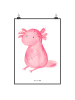 Mr. & Mrs. Panda Print Axolotl Niedlich ohne Spruch in Weiß