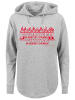 F4NT4STIC Oversized Hoodie Stranger Things Flames Netflix TV Series in grau