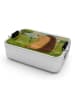Mr. & Mrs. Panda Bento Box Igel Blumen Design ohne Spruch in Weiß