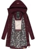 ragwear Wintermantel Jannisa in Wine Red