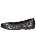 Caprice Ballerina in BLACK/GUNMETAL